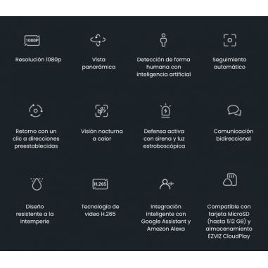 EZVIZ C8c 1080p 360° IA – Cámara...