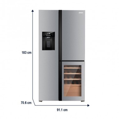 Heladera Oster Multidoor F/S 511Lts Inox