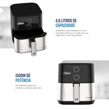 Freidora Oster® Compact 4,6L Inox
