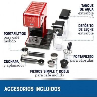 Cafetera Oster® PrimaLatte™ Touch Roja