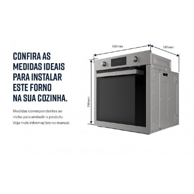 Horno Eléctrico Empotrado Oster® Semi...