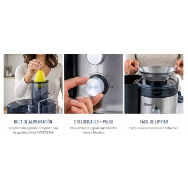 Extractor de jugos Oster® Boca Ancha