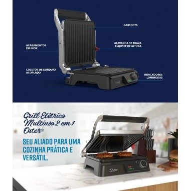 Parrilla Eléctrica Oster® Multiusos...