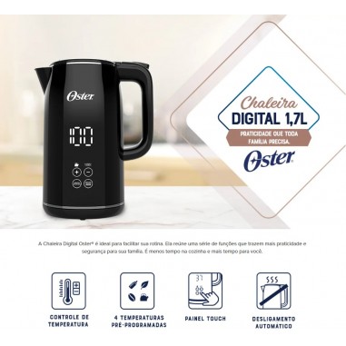 Hervidor Oster® 1.7L Control Táctil...