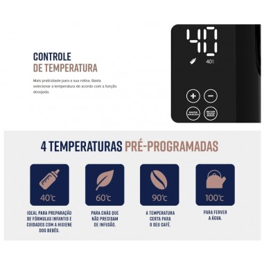 Hervidor Oster® 1.7L Control Táctil...