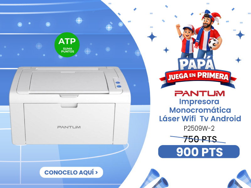 Impresora Pantum Monocrom&aacute;tico Laser Wifi - Blanco